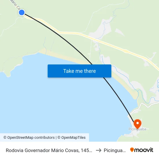 Rodovia Governador Mário Covas, 14568 to Picinguaba map