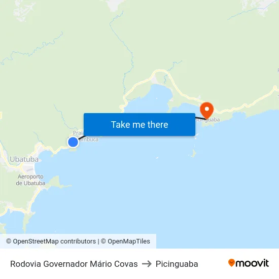 Rodovia Governador Mário Covas to Picinguaba map