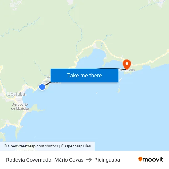 Rodovia Governador Mário Covas to Picinguaba map