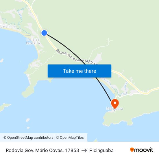 Rodovia Gov. Mário Covas, 17853 to Picinguaba map