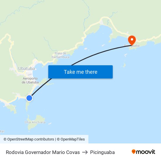 Rodovia Governador Mario Covas to Picinguaba map