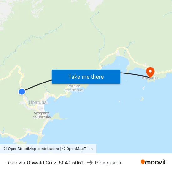 Rodovia Oswald Cruz, 6049-6061 to Picinguaba map