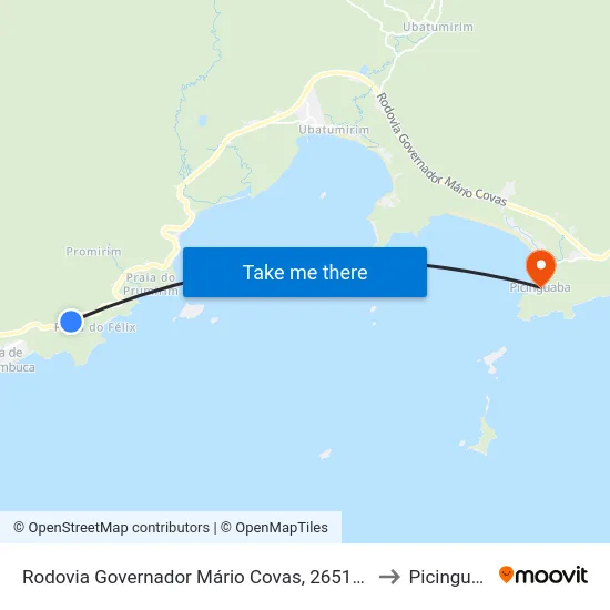 Rodovia Governador Mário Covas, 26510-26582 to Picinguaba map