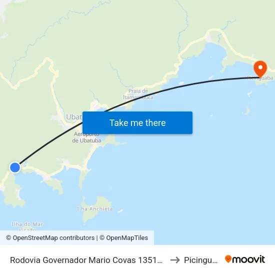Rodovia Governador Mario Covas 13514-13606 to Picinguaba map