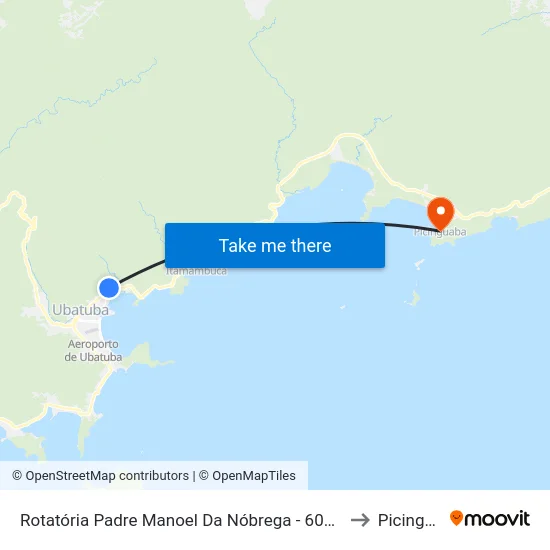 Rotatória Padre Manoel Da Nóbrega -  606 - Perequê-Acu to Picinguaba map
