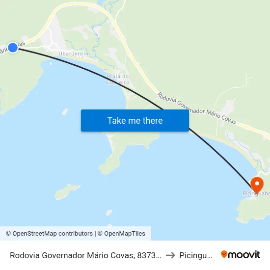 Rodovia Governador Mário Covas, 8373-8475 to Picinguaba map