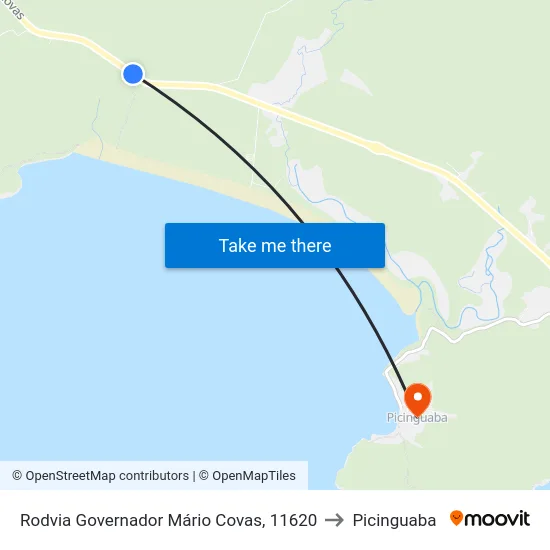 Rodvia Governador Mário Covas, 11620 to Picinguaba map