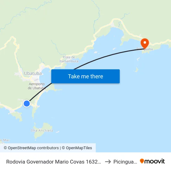 Rodovia Governador Mario Covas  1632-1790 to Picinguaba map