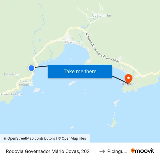 Rodovia Governador Mário Covas, 20214-22414 to Picinguaba map
