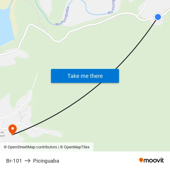Br-101 to Picinguaba map