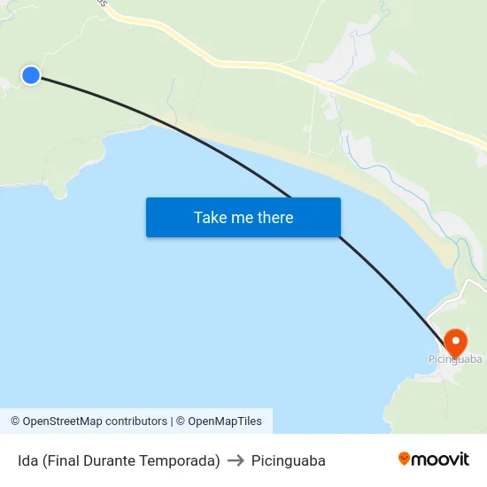 Ida (Final Durante Temporada) to Picinguaba map