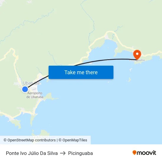 Ponte Ivo Júlio Da Silva to Picinguaba map
