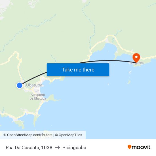 Rua Da Cascata, 1038 to Picinguaba map