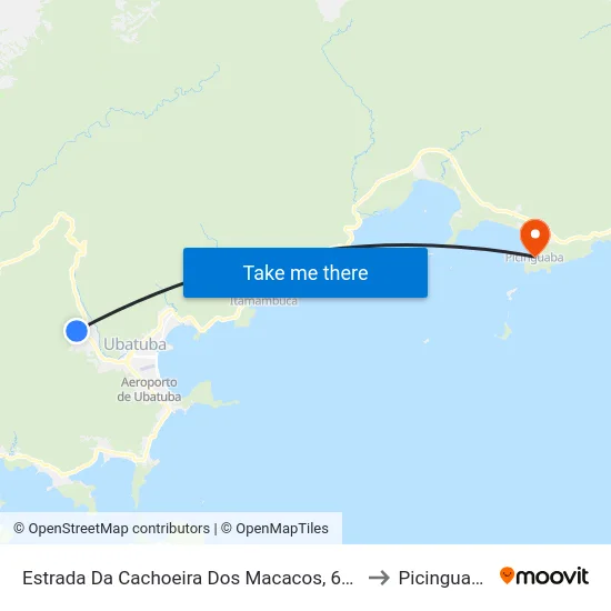 Estrada Da Cachoeira Dos Macacos, 635 to Picinguaba map
