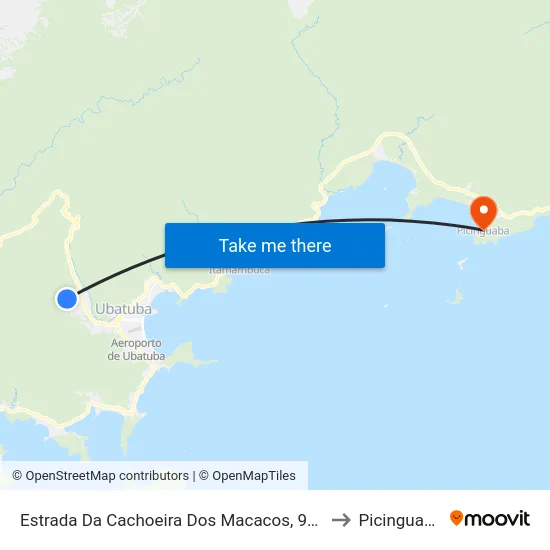 Estrada Da Cachoeira Dos Macacos, 926 to Picinguaba map