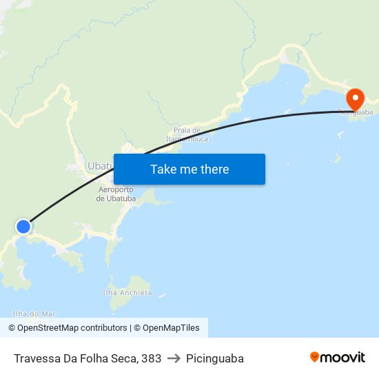 Travessa Da Folha Seca, 383 to Picinguaba map