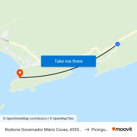 Rodovia Governador Mário Covas, 4555-10723 to Picinguaba map