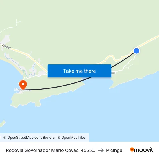 Rodovia Governador Mário Covas, 4555-10723 to Picinguaba map