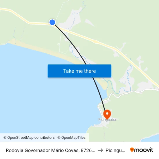 Rodovia Governador Mário Covas, 8726-9716 to Picinguaba map