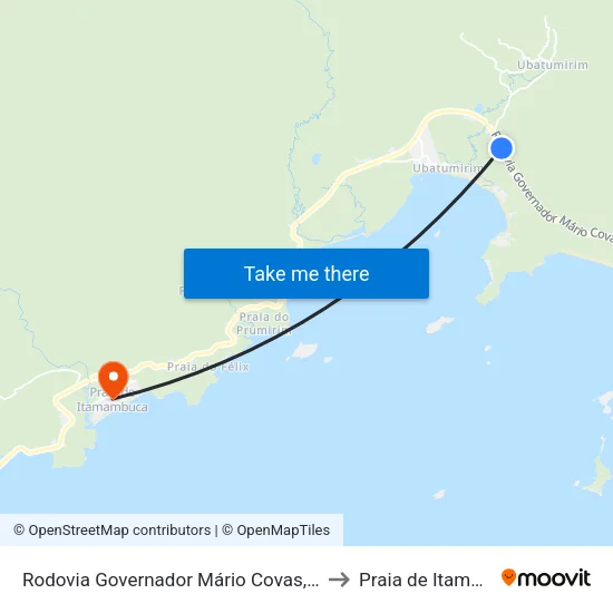 Rodovia Governador Mário Covas, 20361-22091 to Praia de Itamambuca map
