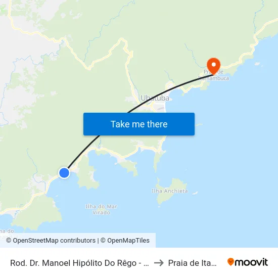 Rod. Dr. Manoel Hipólito Do Rêgo -  853-869 - Lagoinha to Praia de Itamambuca map