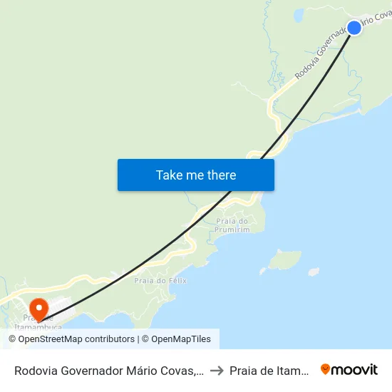 Rodovia Governador Mário Covas, 10072-14932 to Praia de Itamambuca map