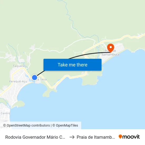 Rodovia Governador Mário Covas to Praia de Itamambuca map