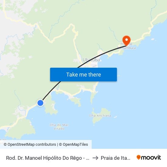 Rod. Dr. Manoel Hipólito Do Rêgo -  859-881 - Lagoinha to Praia de Itamambuca map