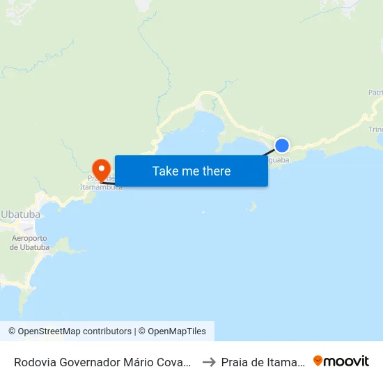 Rodovia Governador Mário Covas, 1540-1902 to Praia de Itamambuca map