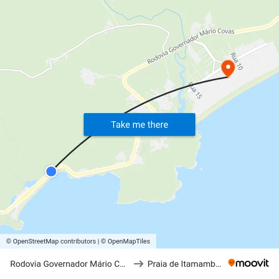 Rodovia Governador Mário Covas to Praia de Itamambuca map