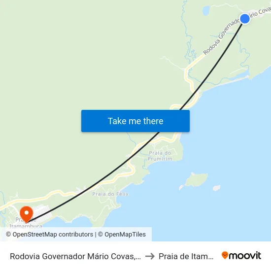 Rodovia Governador Mário Covas, 10072-14932 to Praia de Itamambuca map
