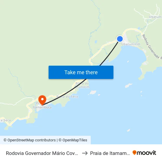 Rodovia Governador Mário Covas, 5986 to Praia de Itamambuca map
