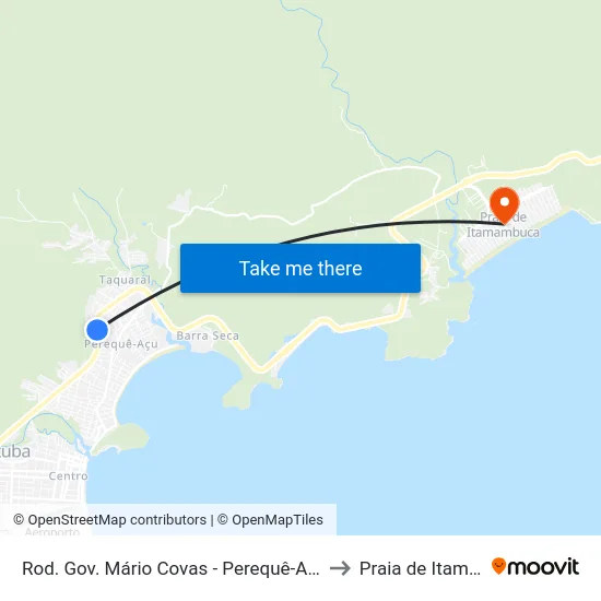 Rod. Gov. Mário Covas - Perequê-Acu -  Ubatuba - SP to Praia de Itamambuca map