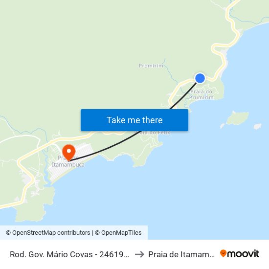 Rod. Gov. Mário Covas -  24619-25079 to Praia de Itamambuca map