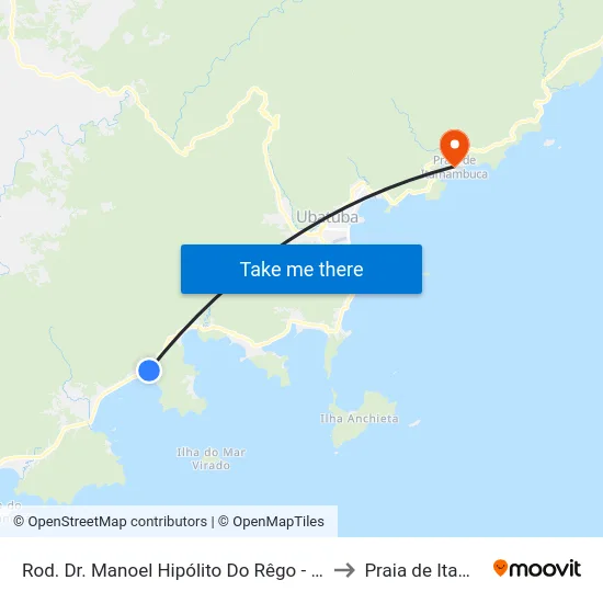 Rod. Dr. Manoel Hipólito Do Rêgo -  851-857 - Lagoinha to Praia de Itamambuca map