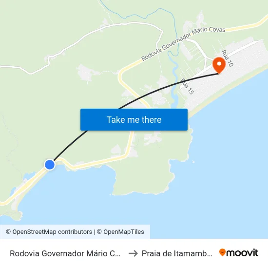 Rodovia Governador Mário Covas to Praia de Itamambuca map