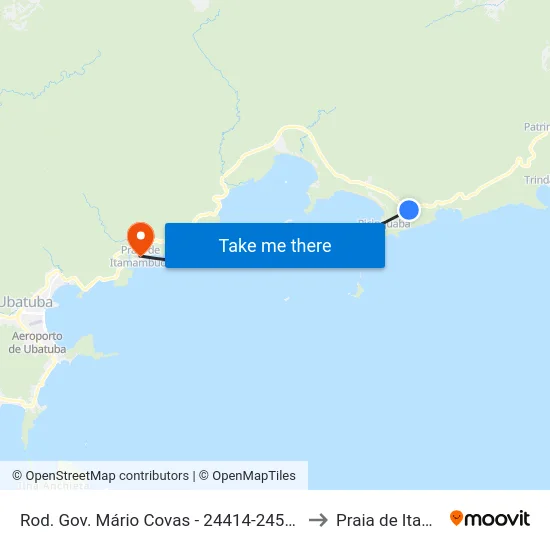 Rod. Gov. Mário Covas -  24414-24500 - Praia Da Fazenda to Praia de Itamambuca map