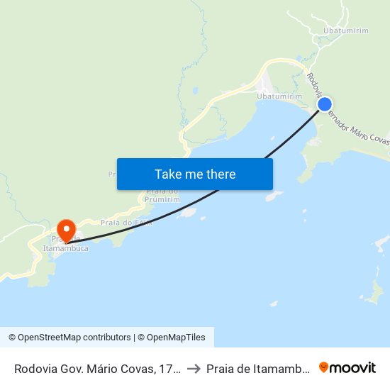 Rodovia Gov. Mário Covas, 17853 to Praia de Itamambuca map