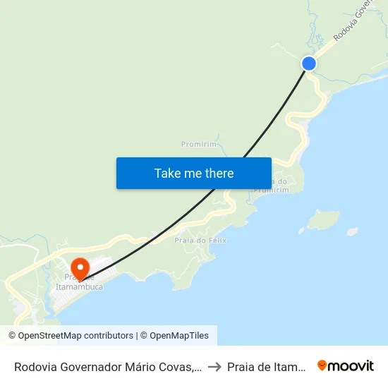 Rodovia Governador Mário Covas, 17188-20212 to Praia de Itamambuca map