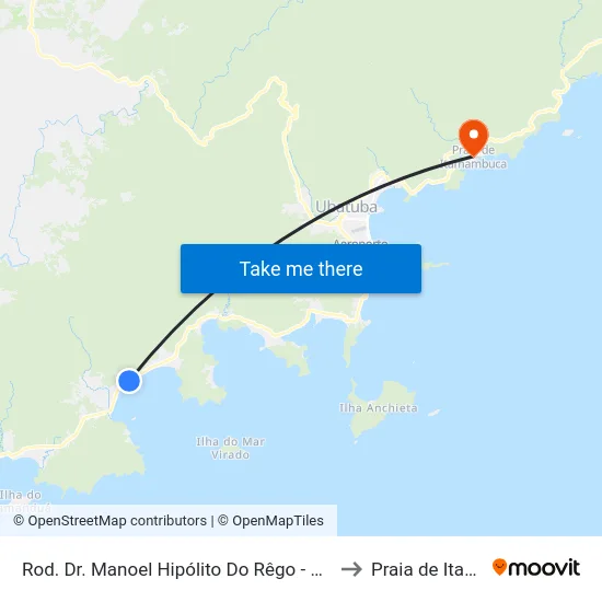 Rod. Dr. Manoel Hipólito Do Rêgo -  883-889 - Praia Do Sape to Praia de Itamambuca map