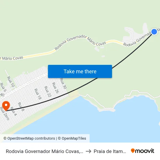 Rodovia Governador Mário Covas, 26510-26582 to Praia de Itamambuca map