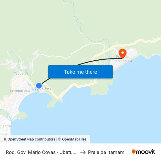 Rod. Gov. Mário Covas -  Ubatuba - SP to Praia de Itamambuca map