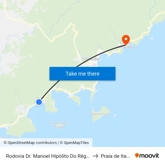 Rodovia Dr. Manoel Hipólito Do Rêgo, 852-874 - Lagoinha to Praia de Itamambuca map
