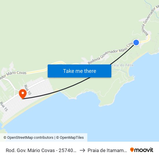 Rod. Gov. Mário Covas -  25740-26358 to Praia de Itamambuca map