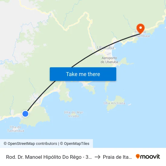 Rod. Dr. Manoel Hipólito Do Rêgo -  3188-3240 - Massaguaçu to Praia de Itamambuca map