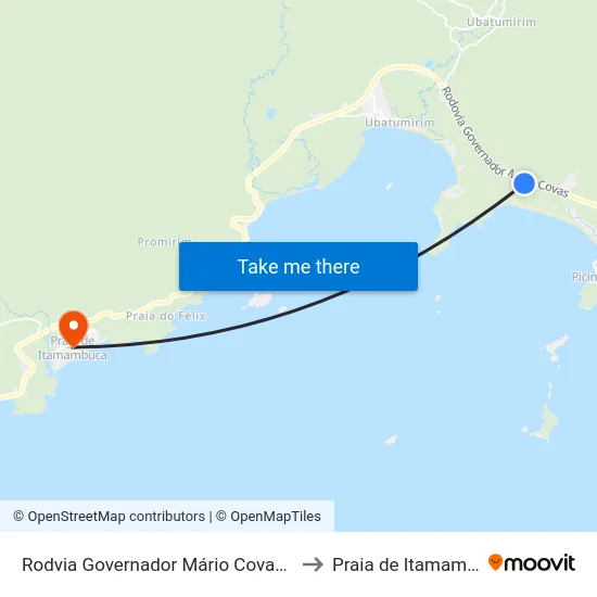 Rodvia Governador Mário Covas, 11620 to Praia de Itamambuca map