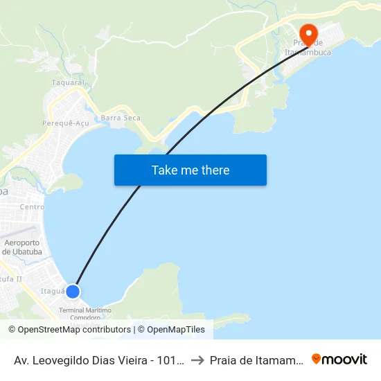 Av. Leovegildo Dias Vieira -  1010-1082 to Praia de Itamambuca map