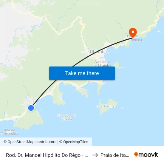 Rod. Dr. Manoel Hipólito Do Rêgo -  882-890 - Rio Da Prata to Praia de Itamambuca map