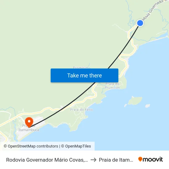 Rodovia Governador Mário Covas, 15035-15085 to Praia de Itamambuca map