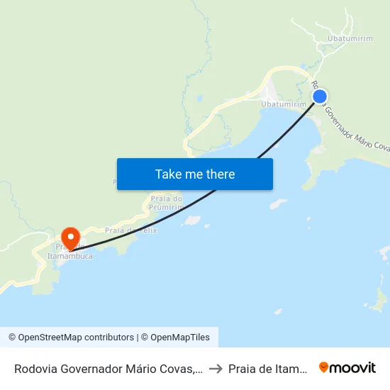 Rodovia Governador Mário Covas, 19689-20119 to Praia de Itamambuca map